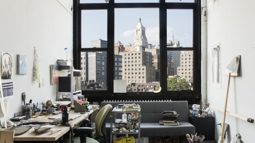 Studio view of city